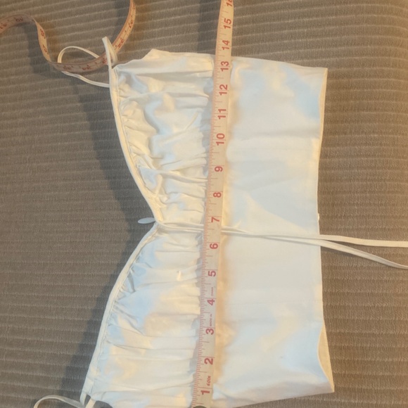 House of CB Lilibeth White Bustier Top sz Small - Picture 10 of 11